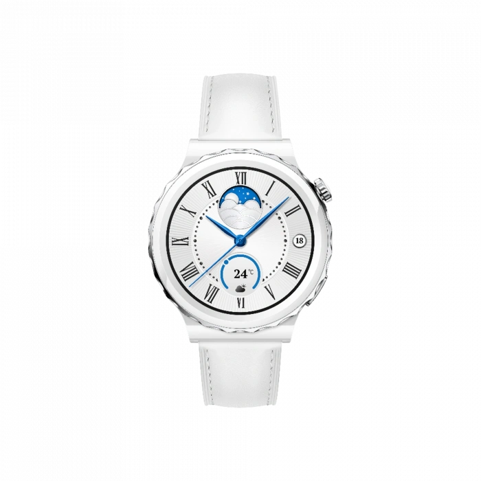 HUAWEI Huawei GT3 Pro 43mm Seramik Beyaz Deri Giyilebilir Teknoloji