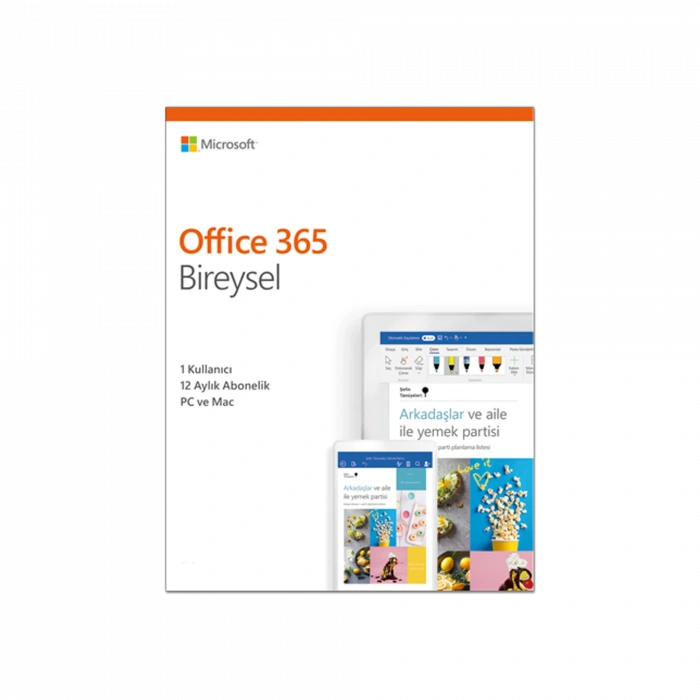 MICROSOFT Microsoft 365 Bireysel Türkçe Yeni Bilgisayar Çevre Birimleri
