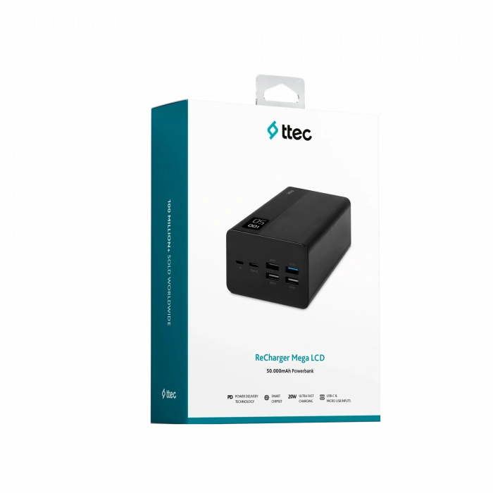 TTEC Ttec 2BB197S ReCharger 50000mAh Powerbnk Powerbank