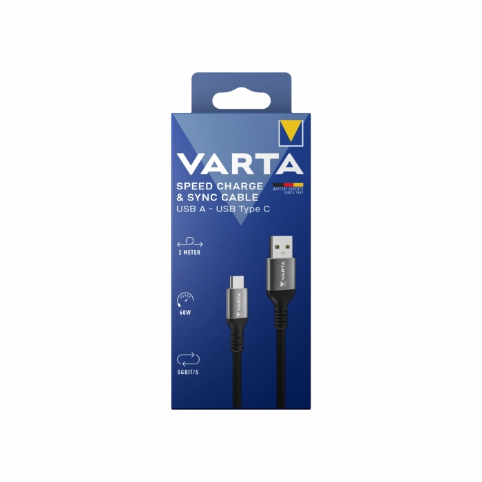 Varta VARTA Şarj Kablosu 2m A-C Şarj Kabloları