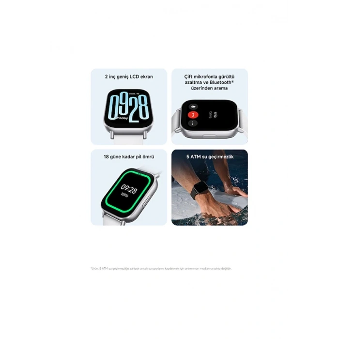 XIAOMI Redmi Watch5 Active Matte Silver Akıllı Saat