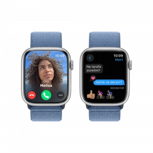 APPLE Apple Watch S9  41mm Gümüş   Kış Mavi SL Akıllı Saat