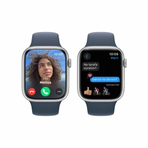 APPLE Apple Watch S9 45mm Gümüş-Mavi SB-S/M Akıllı Saat