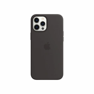 APPLE iPhone 12 Pro Max Silikon Kılıf Siyah Cep Telefonu Aksesuar