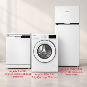 Arçelik 3lü Beyaz Eşya Seti - A 600 b - 9120 TMX - 570471 MB