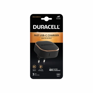 Duracell DURACELL WALL CHARGER 20W BLACK Şarj Cihazları