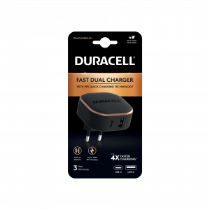 Duracell DURACELL WALL CHARGER 30W BLACK Şarj Cihazları