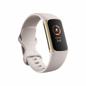 FITBIT Fitbit Charge 5 Ay Beyazı/Altın Akıllı Bileklik Giyilebilir Teknoloji