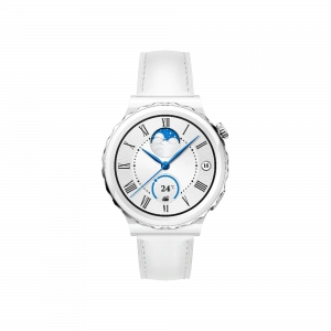 HUAWEI Huawei GT3 Pro 43mm Seramik Beyaz Deri Giyilebilir Teknoloji