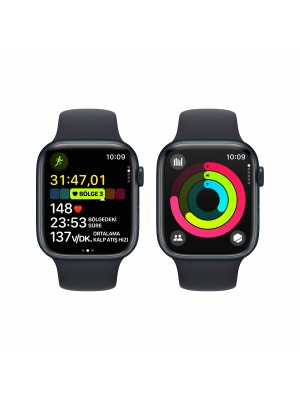 APPLE Apple Watch S9 45mm Gece Yarısı S -M/L Akıllı Saat