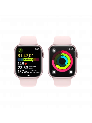 APPLE Apple Watch S9 45mm Pembe SB - M/L Akıllı Saat