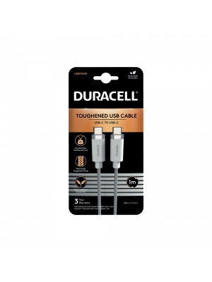 Duracell DURACELL 1M LIGHTNING CABLE BLACK C-C Şarj Kabloları