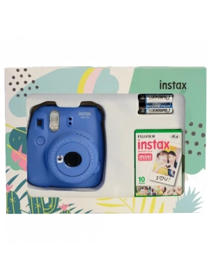 FUJIFILM INSTAX MINI 9 MINI BOX COB BLUE Fotoğraf Makinesi