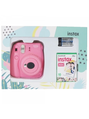 FUJIFILM INSTAX MINI 9 MINI BOX FLA PINK Fotoğraf Makinesi