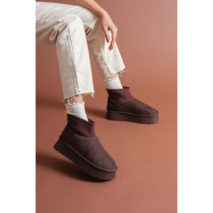 Cuen Kahverengi Süet Bot