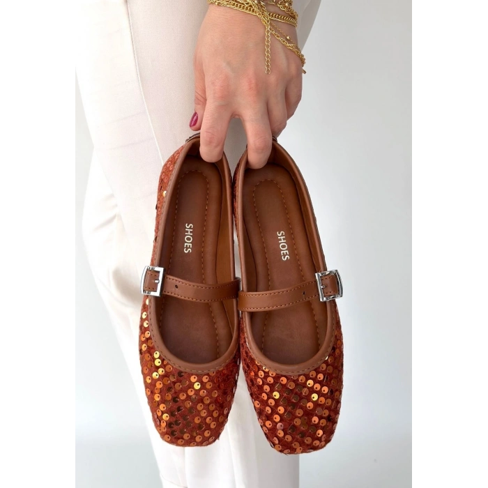 Moden Taba Süet Babae Ayakkabı