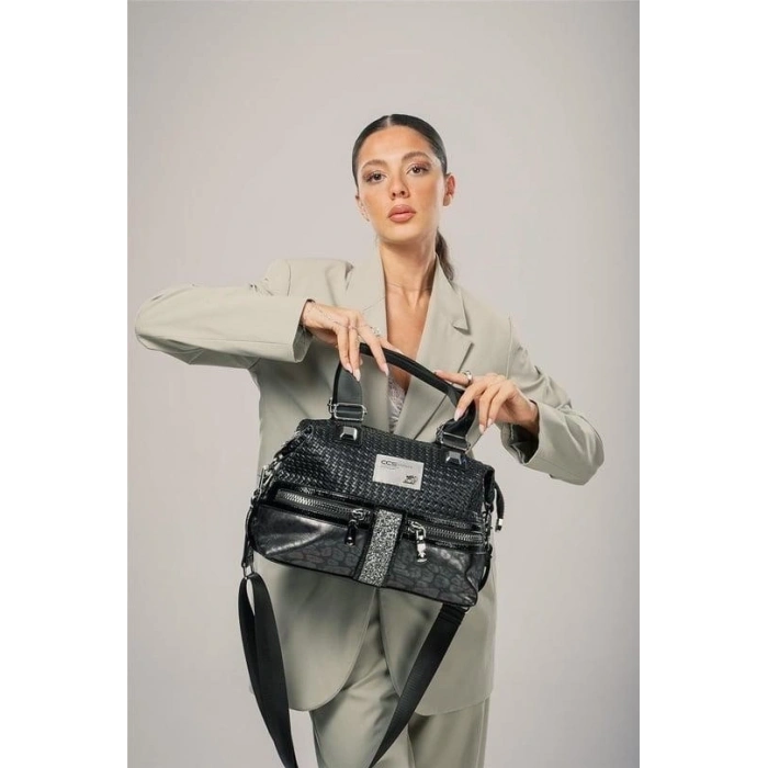 Olwa Siyah Cilt Kol Ve Omuz Çantası