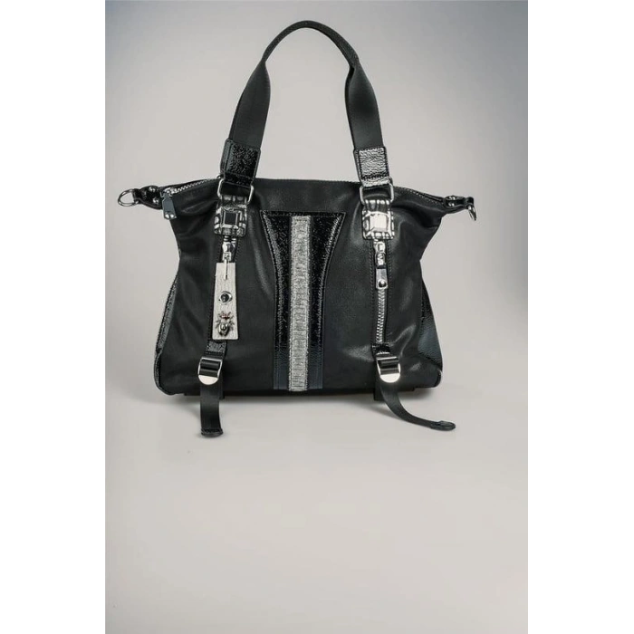 Toja Siyah Cilt Kol Ve Omuz Çantası
