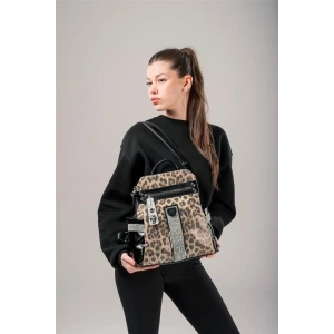 Poge Leopar Cilt Kol Ve Sırt Çantası