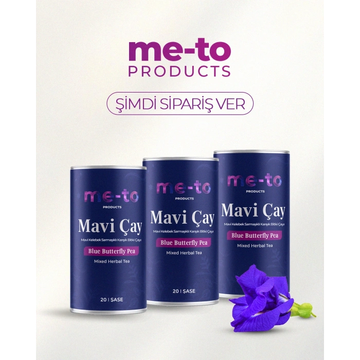Mavi Kelebek Çay (Butterfly Pea Flower) 20 Adet Şase