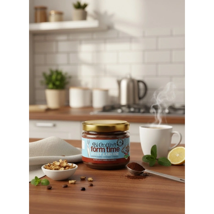 Coffee Form Time – Hindiba Özlü %100 Çözülebilir Diyet Kahvesi (150g)