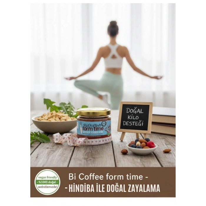 Coffee Form Time – Hindiba Özlü %100 Çözülebilir Diyet Kahvesi (150g)