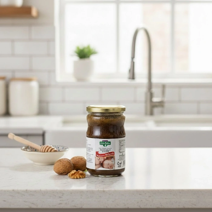 Sena Sultan Macunu Mübarek - Ballı Kereviz Tohumlu & Damla Sakızlı Bitkisel Karışım (Glikozsuz)