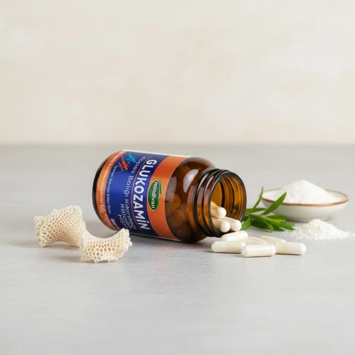 Mindivan Glukozamin Köpek Balığı Kıkırdağı ve Kolajen 60 Kapsül - Eklem ve Kıkırdak Destek Kompleksi