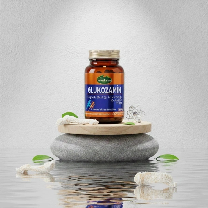 Mindivan Glukozamin Köpek Balığı Kıkırdağı ve Kolajen 60 Kapsül - Eklem ve Kıkırdak Destek Kompleksi