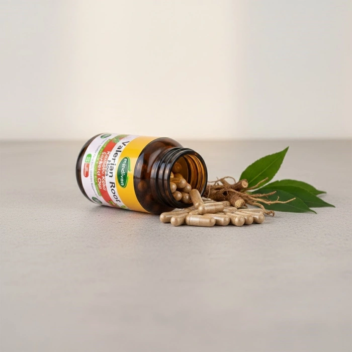 Mindivan Kediotu Kökü & Şerbetçi Otu 60 Kapsül - Rahatlatıcı ve Uyku Destekleyici