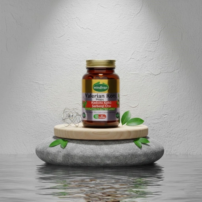 Mindivan Kediotu Kökü & Şerbetçi Otu 60 Kapsül - Rahatlatıcı ve Uyku Destekleyici