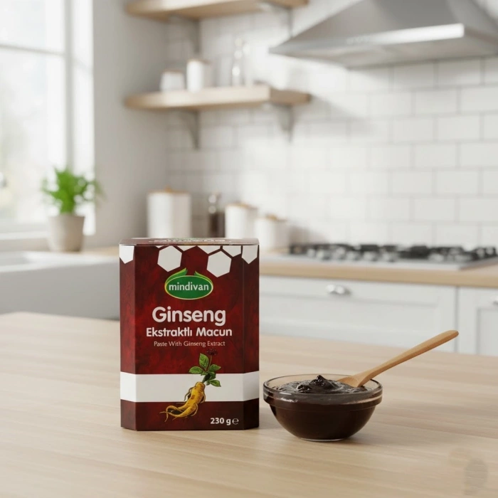 Mindivan Ginseng Ekstraktlı Bitkisel Macun 230 gr – Doğal Performans ve Enerji Desteği