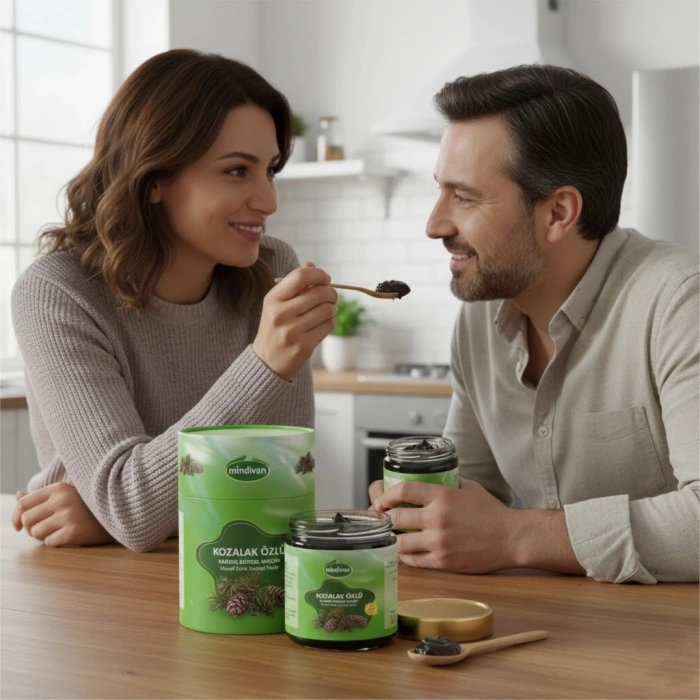 Mindivan Kozalak Özlü Karışık Bitkisel Macun - Çam Kozalağı Özlü & Ballı 240g