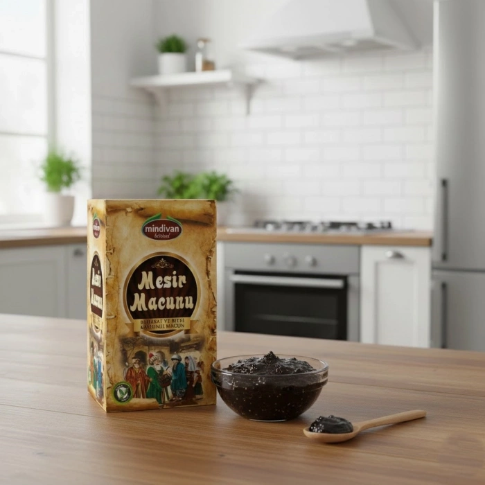 Mindivan Geleneksel Mesir Macunu – 41 Çeşit Baharatlı Doğal Enerji Kaynağı 420GR