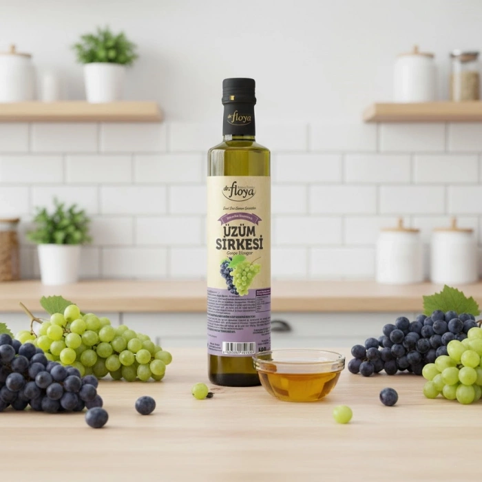 Dr. Floya Geleneksel Doğal Fermantasyon Üzüm Sirkesi - 500 ml