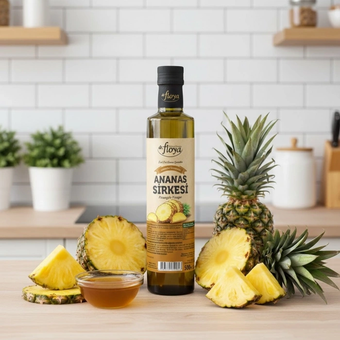 Dr. Floya Doğal Ananas Sirkesi 500ml - Ödem Attırıcı & Detoks Etkili
