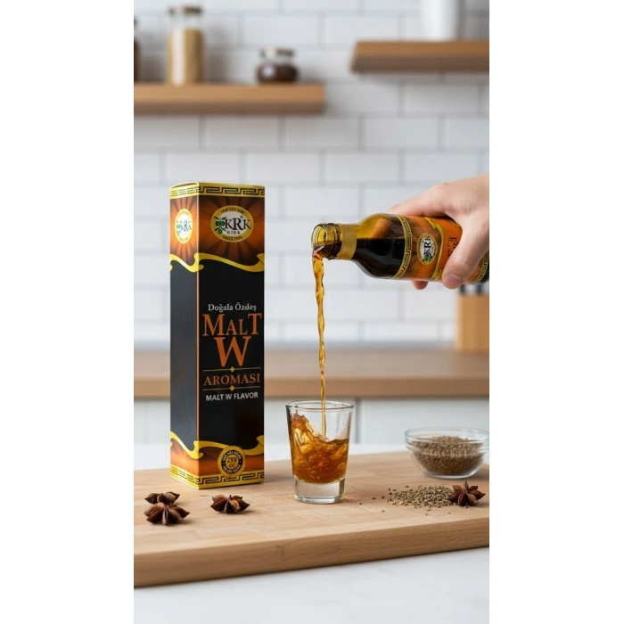 KRK Malt W Aroması – Ev Yapımı İçecekler İçin Yoğun Meşe ve İskoç Karakterli Malt Esansı
