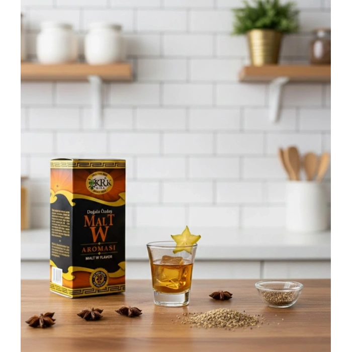 KRK Malt W Aroması – Ev Yapımı İçecekler İçin Yoğun Meşe ve Malt Esansı