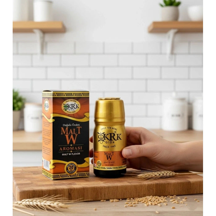 KRK Malt W Aroması – Ev Yapımı İçecekler İçin Yoğun Meşe ve Malt Esansı