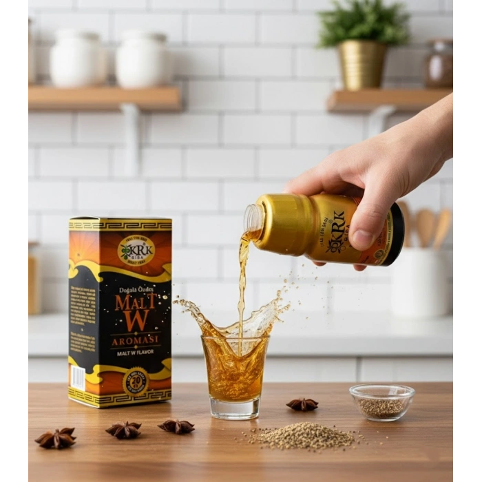 KRK Malt W Aroması – Ev Yapımı İçecekler İçin Yoğun Meşe ve Malt Esansı