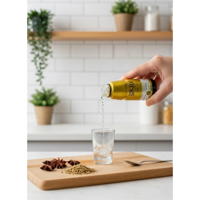 KRK Yoğun Anason Aroması – 20ml - Ev Yapımı İçecekler İçin Tam Beyazlayan Konsantre Esans