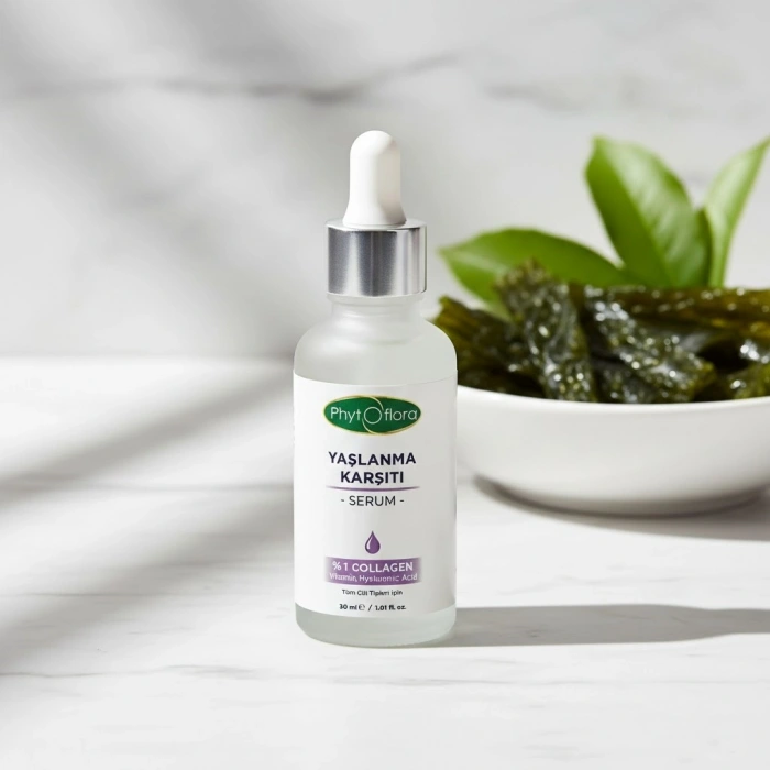 Phyto Flora %1 Kolajen Yaşlanma Karşıtı ve Yenileyici Cilt Bakım Serumu - 30 ml