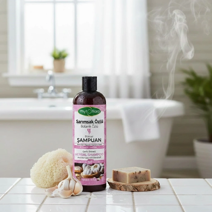 Phytoflora Sarımsak Özlü Botanik Bitkisel Şampuan 400 ml - Dökülme Karşıtı ve Kepek Önleyici