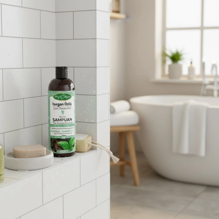 Phytoflora Isırgan Özlü & Çam Terebentin Bitkisel Şampuan - Yağlı ve Kepekli Saçlara Özel 400 ml