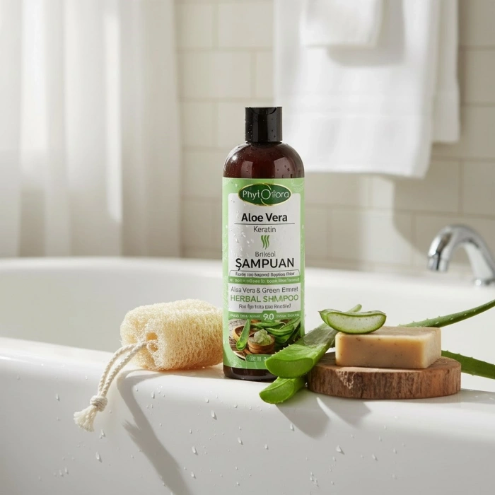 Phytoflora Aloe Vera & Keratin Özlü Bitkisel Şampuan - Kuru ve Kepekli Saçlar İçin 400 ml