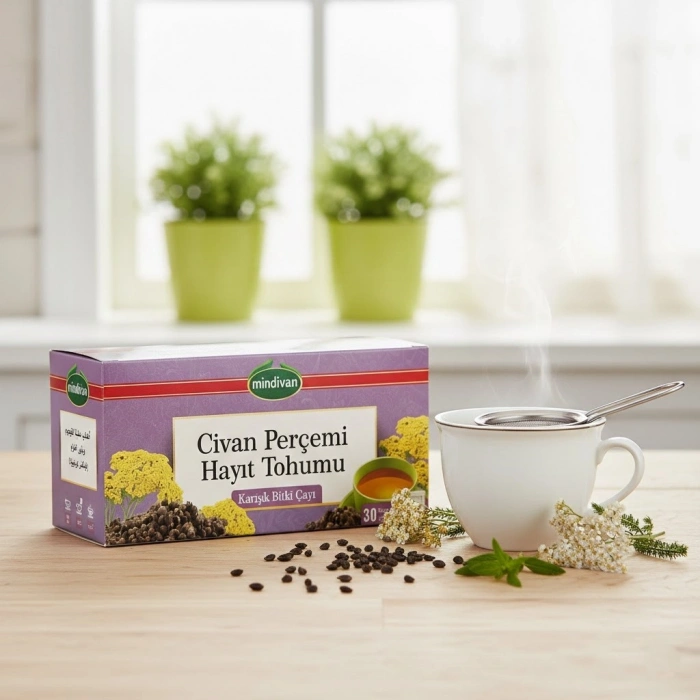 Civan Perçemi ve Hayıt Tohumlu Karışık Bitki Çayı 30 Poşet – Kadınlara Özel Bitkisel Çay