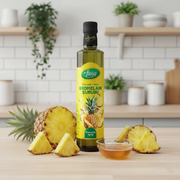 Dr. Floya Doğal Ananas Ekstresi Bromelain Şurubu - Ödem Atıcı & Detoks Etkili 250ml