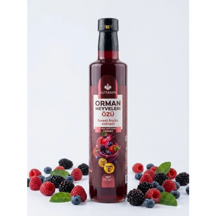 Alftamin Orman Meyveleri Özü 650g – Doğal Meyve Özü, Kıvam Artırıcı İçermez, C Vitamini Kaynağı