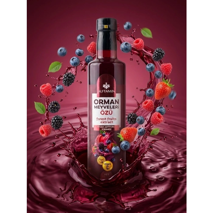 Alftamin Orman Meyveleri Özü 650g – Doğal Meyve Özü, Kıvam Artırıcı İçermez, C Vitamini Kaynağı