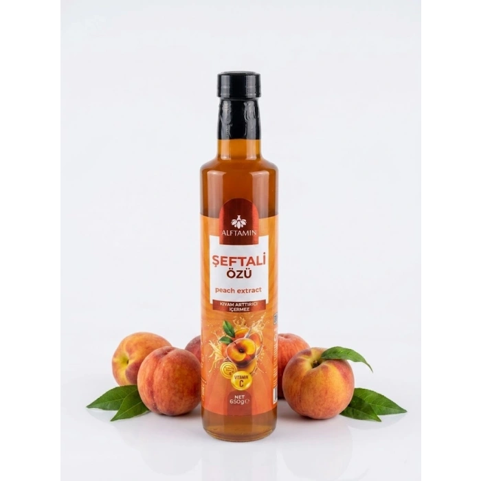Alftamin Şeftali Özü 650g – Yoğun Aromalı Doğal Şeftali Özü